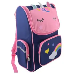 Cool Kids Rainbow Backpack Navy Display